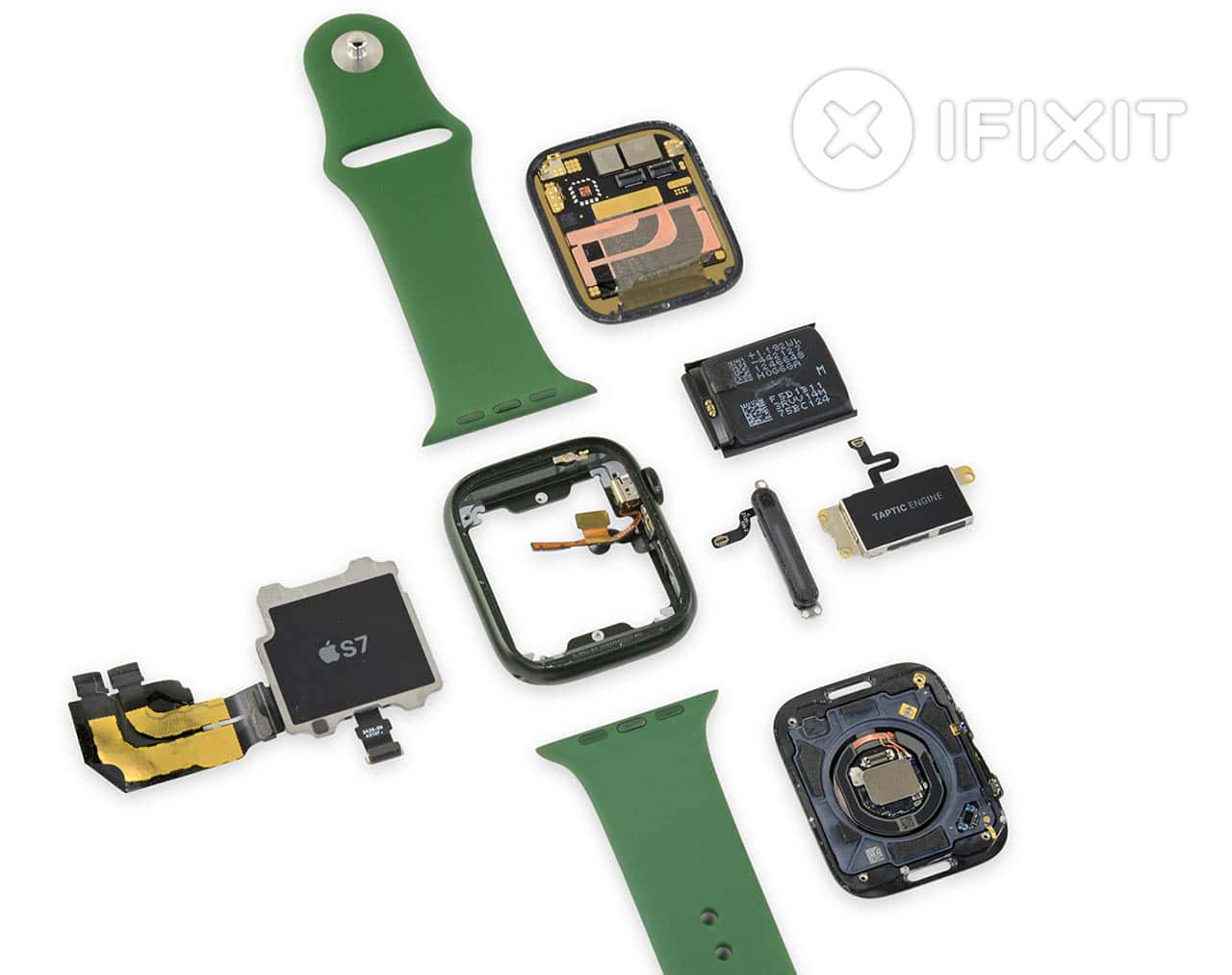 Apple Watch Series 7 teardown en onderdelen