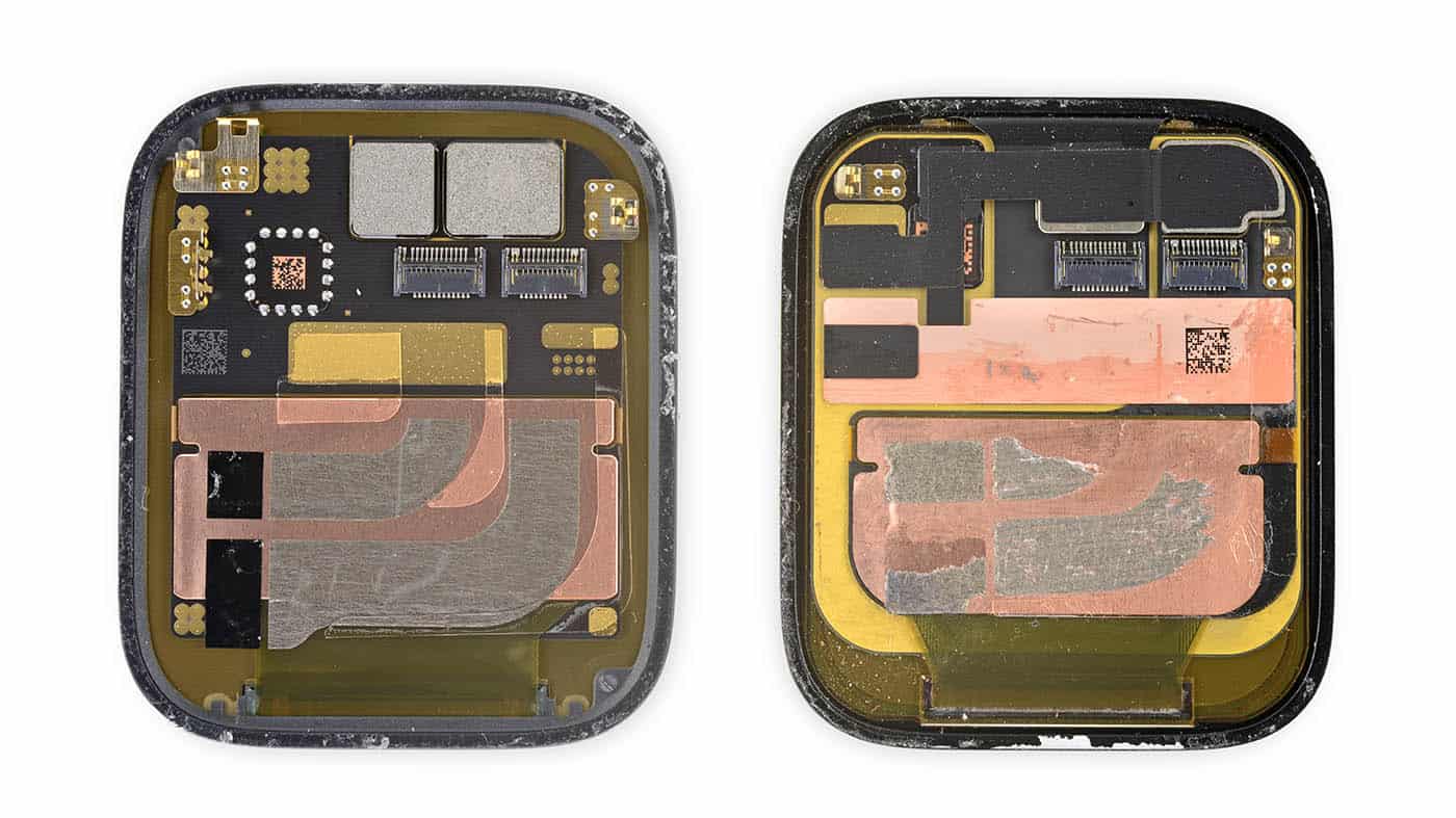 Apple Watch Series 7 vs Serie 6 onderdelen