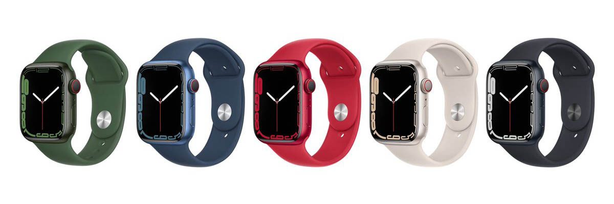 Apple Watch Series 7 standaard configuraties