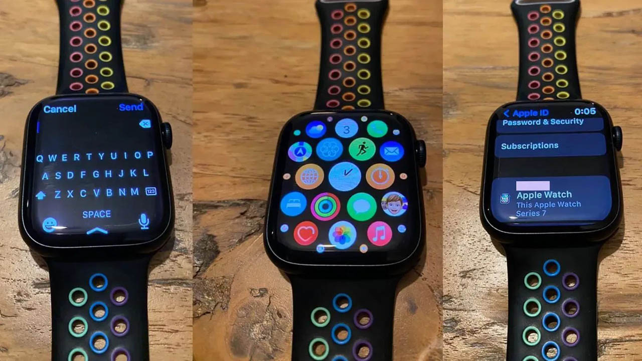 Apple Watch Series 7 gelekte fotos