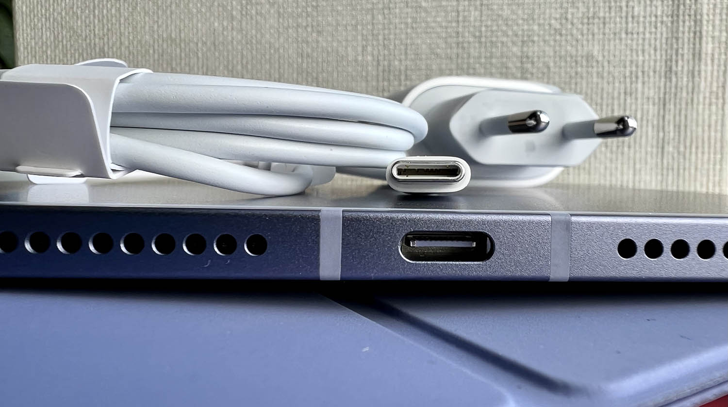 iPad mini 6 review: onderkant met usb-c-poort