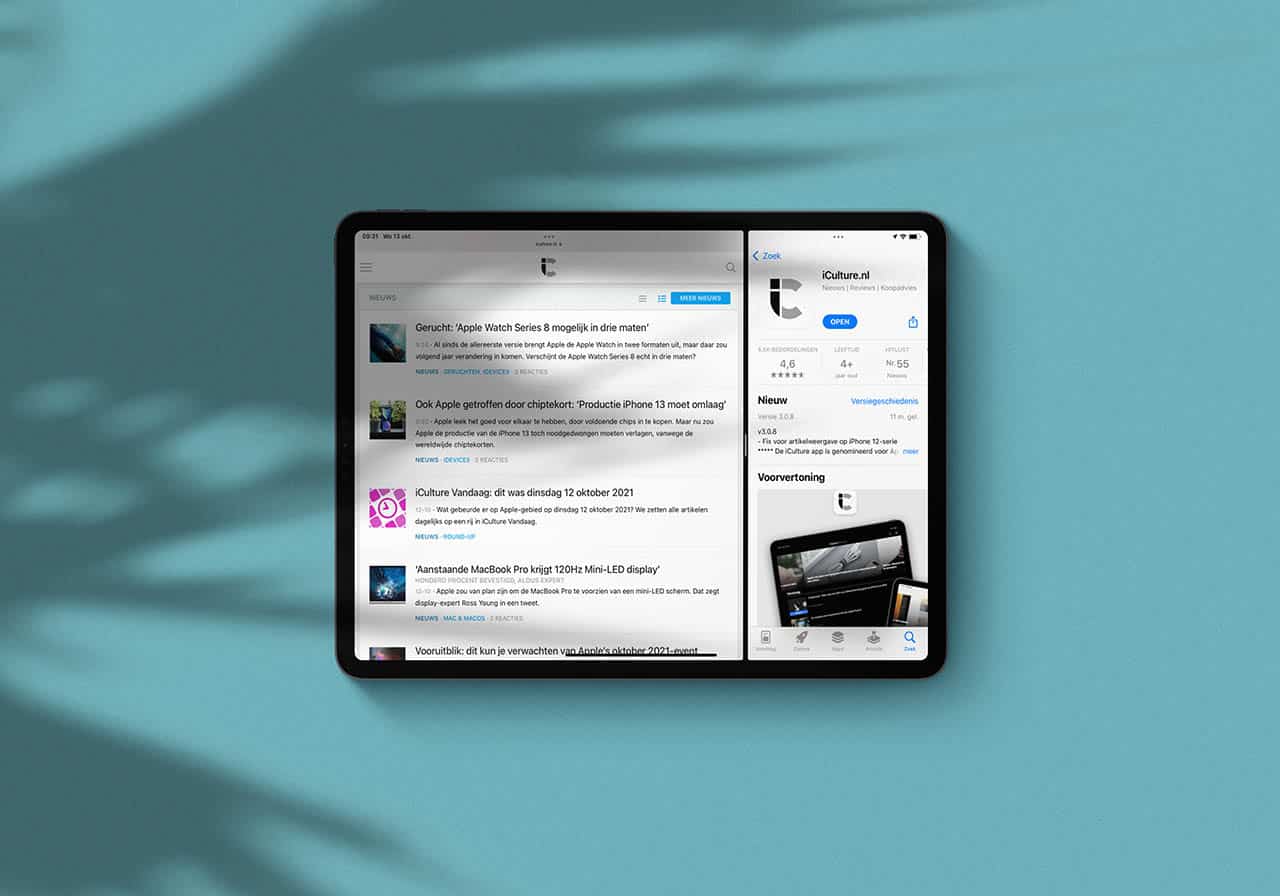 Split View op de iPad