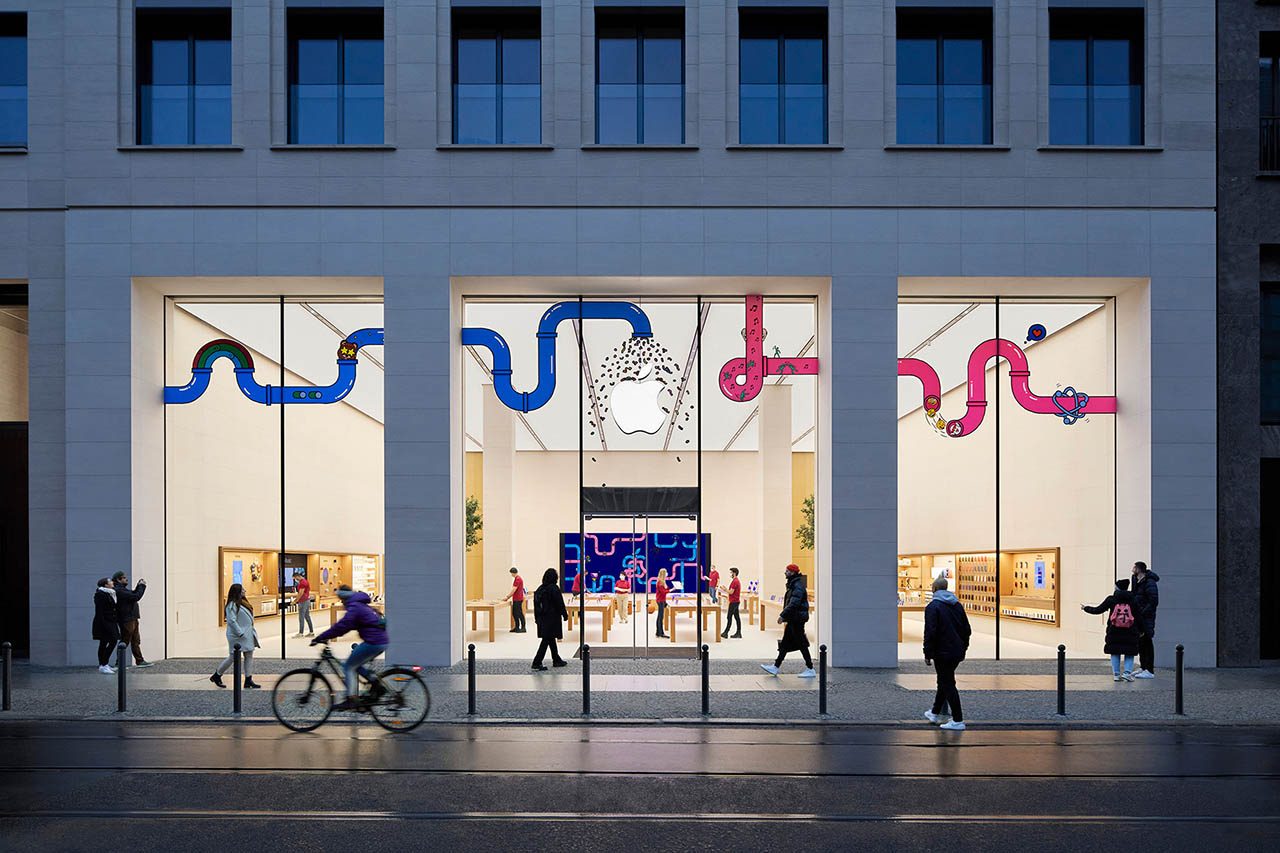 Apple Rosenthaler Strasse buitenkant