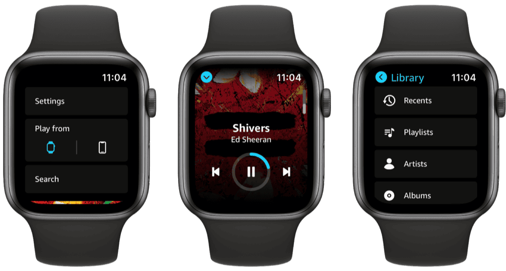 Amazon Music op Apple Watch.