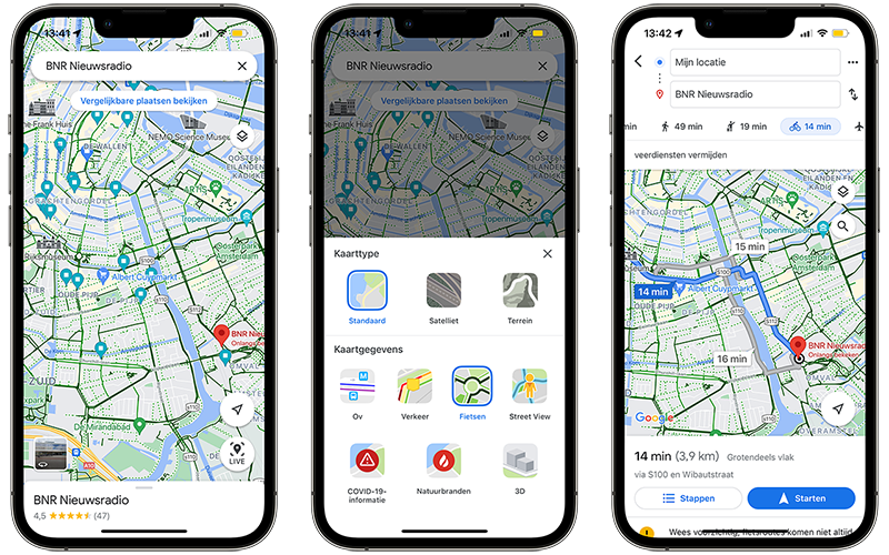 Zoekmachinemarketing Omdat Sociaal Fietsen met Google Maps: zo gebruik je de fietsweergave