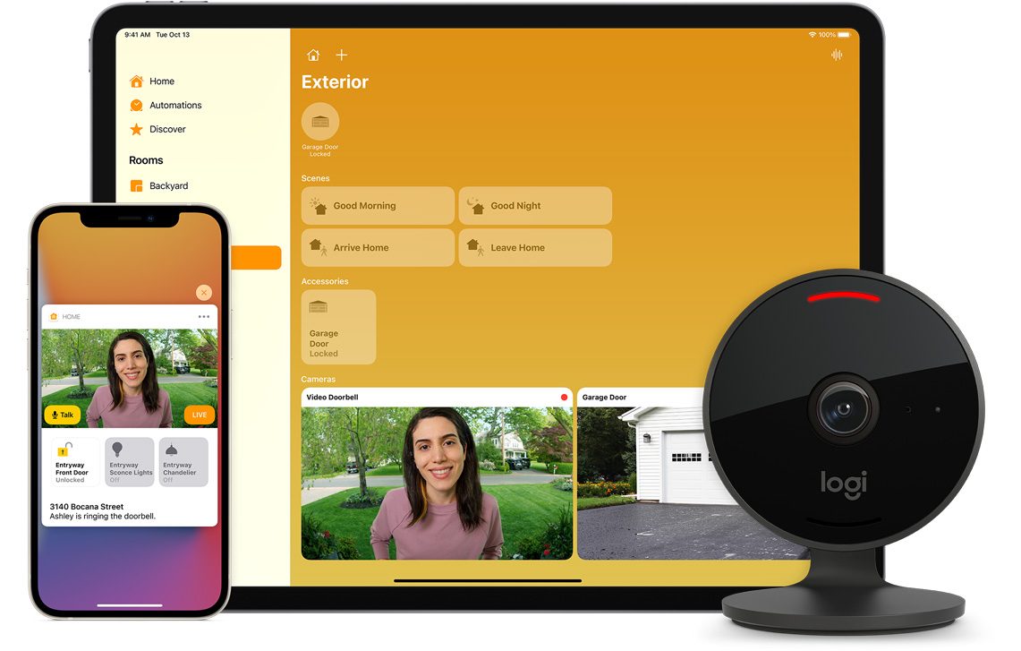 HomeKit melding in de Woning-app van camera.