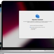 Migratie-assistent op de Mac met macOS Monterey voor gegevens overzetten.