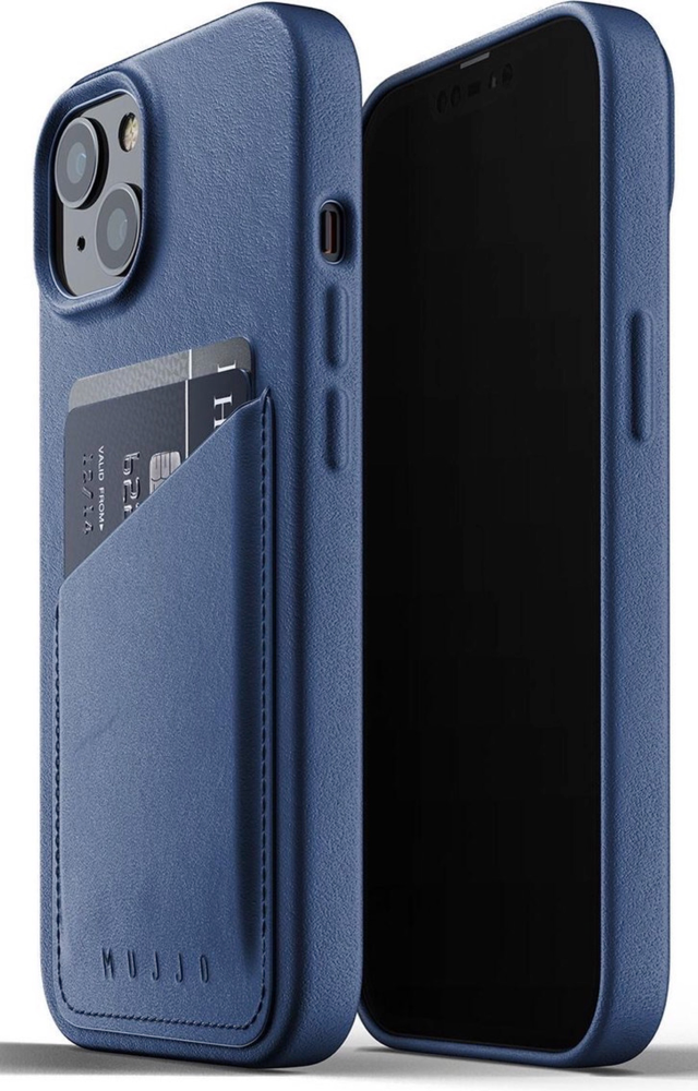 Mujjo leren case in blauw