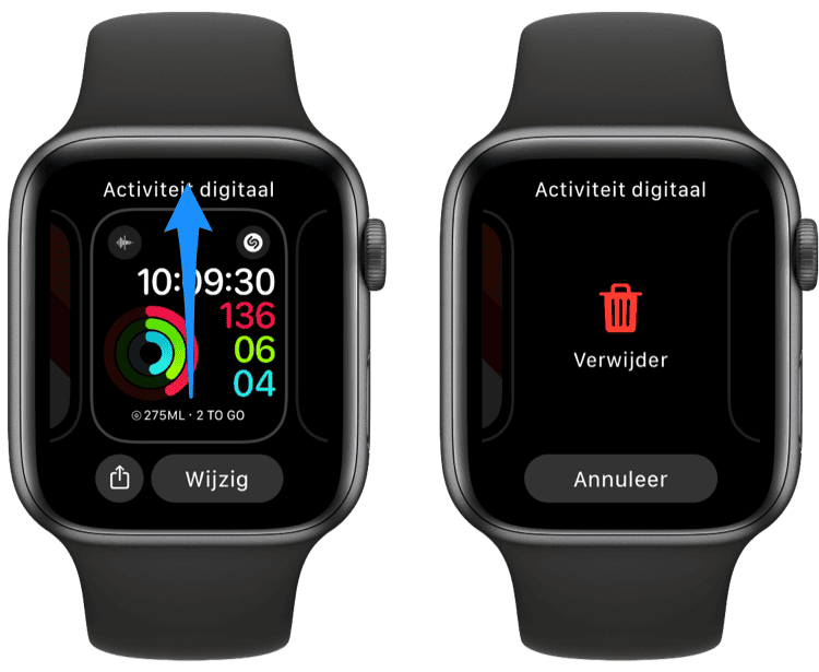 Apple Watch wijzerplaat verwijderen