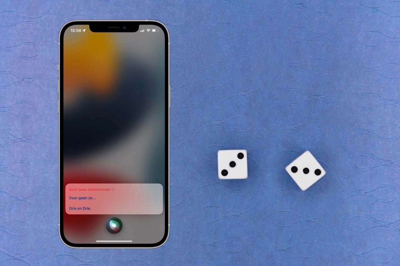 Dobbelstenen gooien met Siri