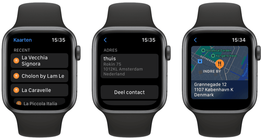 Manieren om een route in te voeren Apple Watch