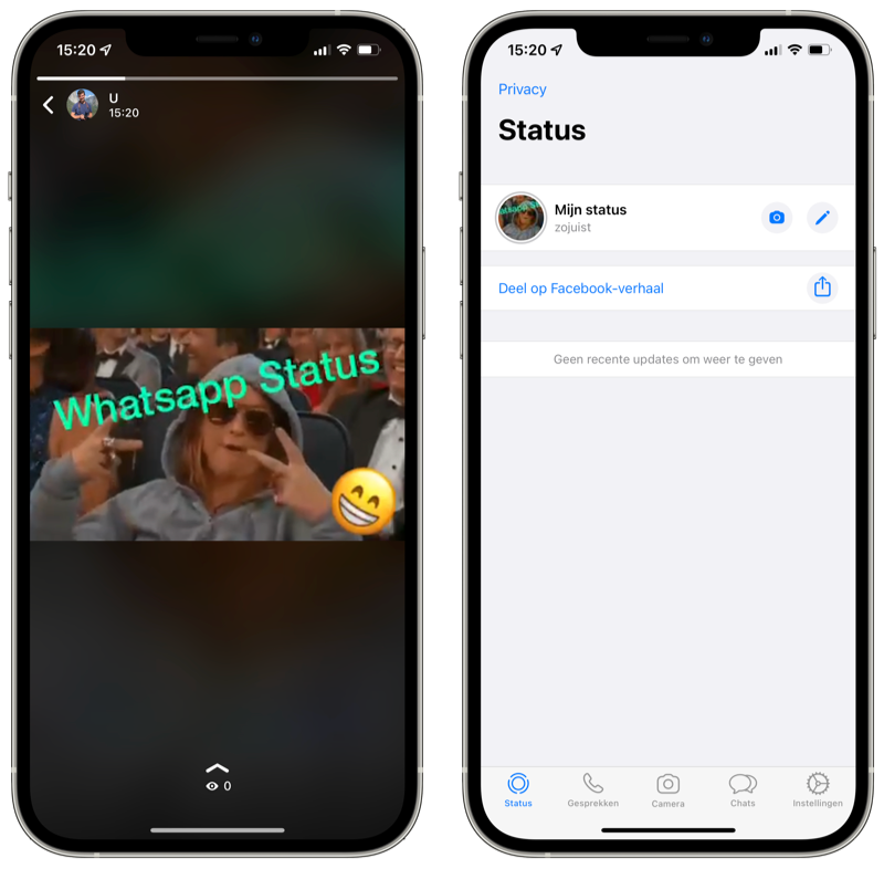 WhatsApp Status: maak een WhatsApp 'story' die na 24 uur verdwijnt Whatsapp Status: Maak Een Whatsapp 'Story' Die Na 24 Uur Verdwijnt