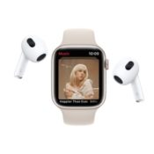 Apple Watch met AirPods muziek afspelen.