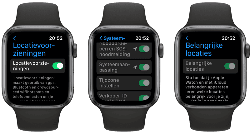 Geoptimaliseerd opladen op de Apple Watch verbeteren met locatiefuncties.