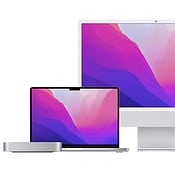 Mac line-up modellen van eind 2021.
