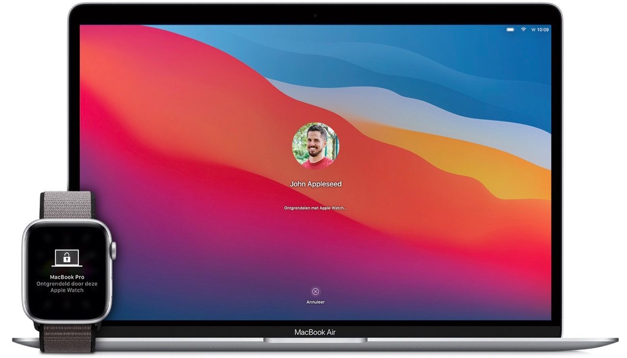 Mac ontgrendelen met Apple Watch