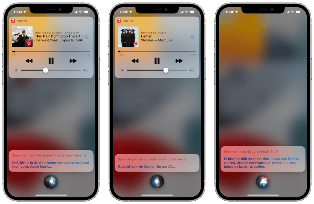 Muziek afspelen met Siri en AirPlay 2