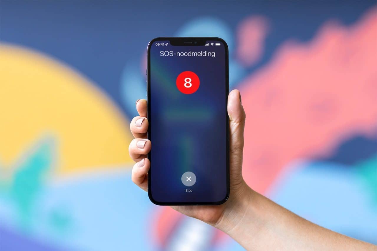 SOS-noodmelding op de iPhone gebruiken.