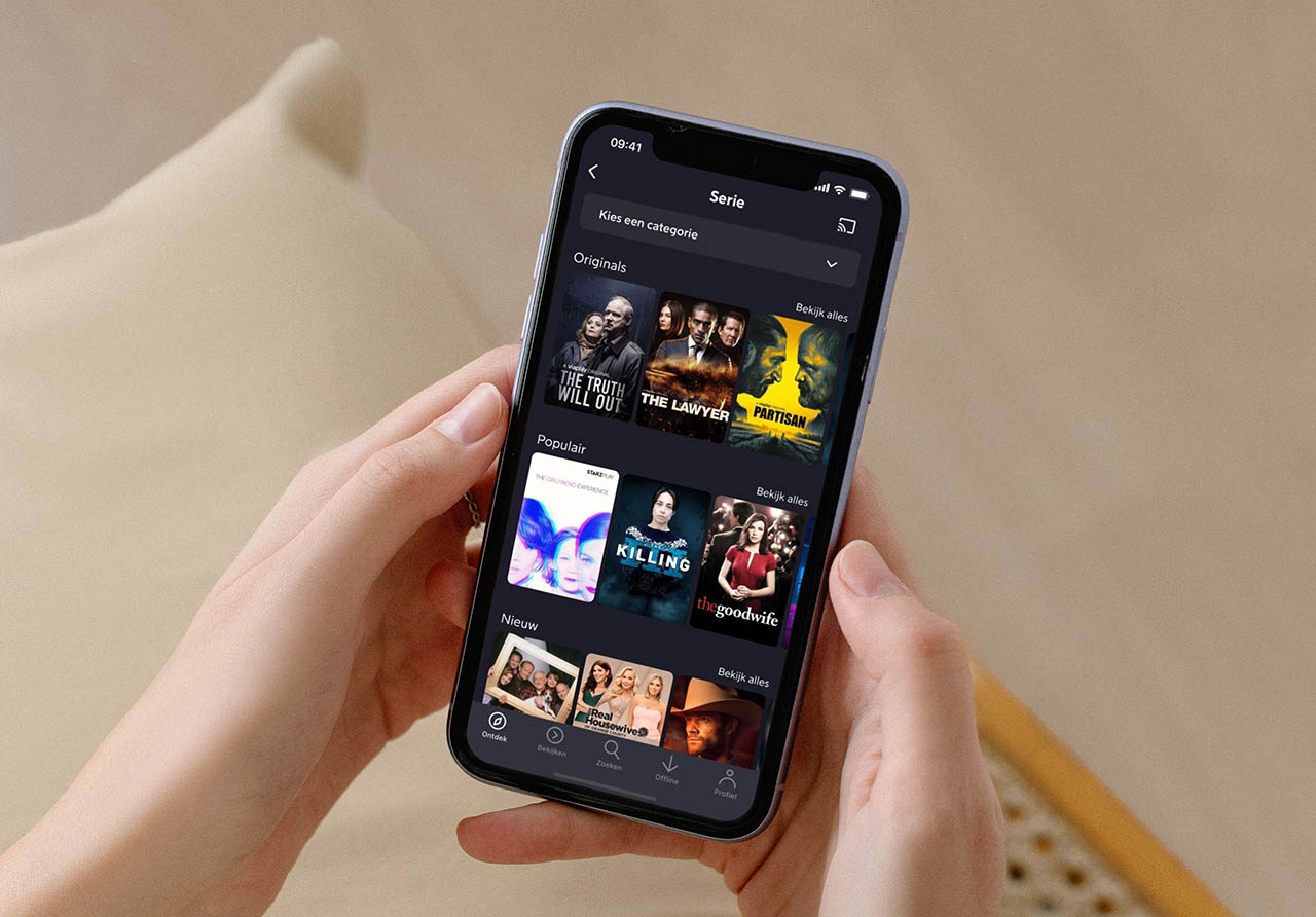 Viaplay app op de iPhone in Nederland