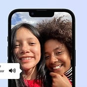 VoiceOver op iPhone: tekst uitspreken en foto's omschrijven.