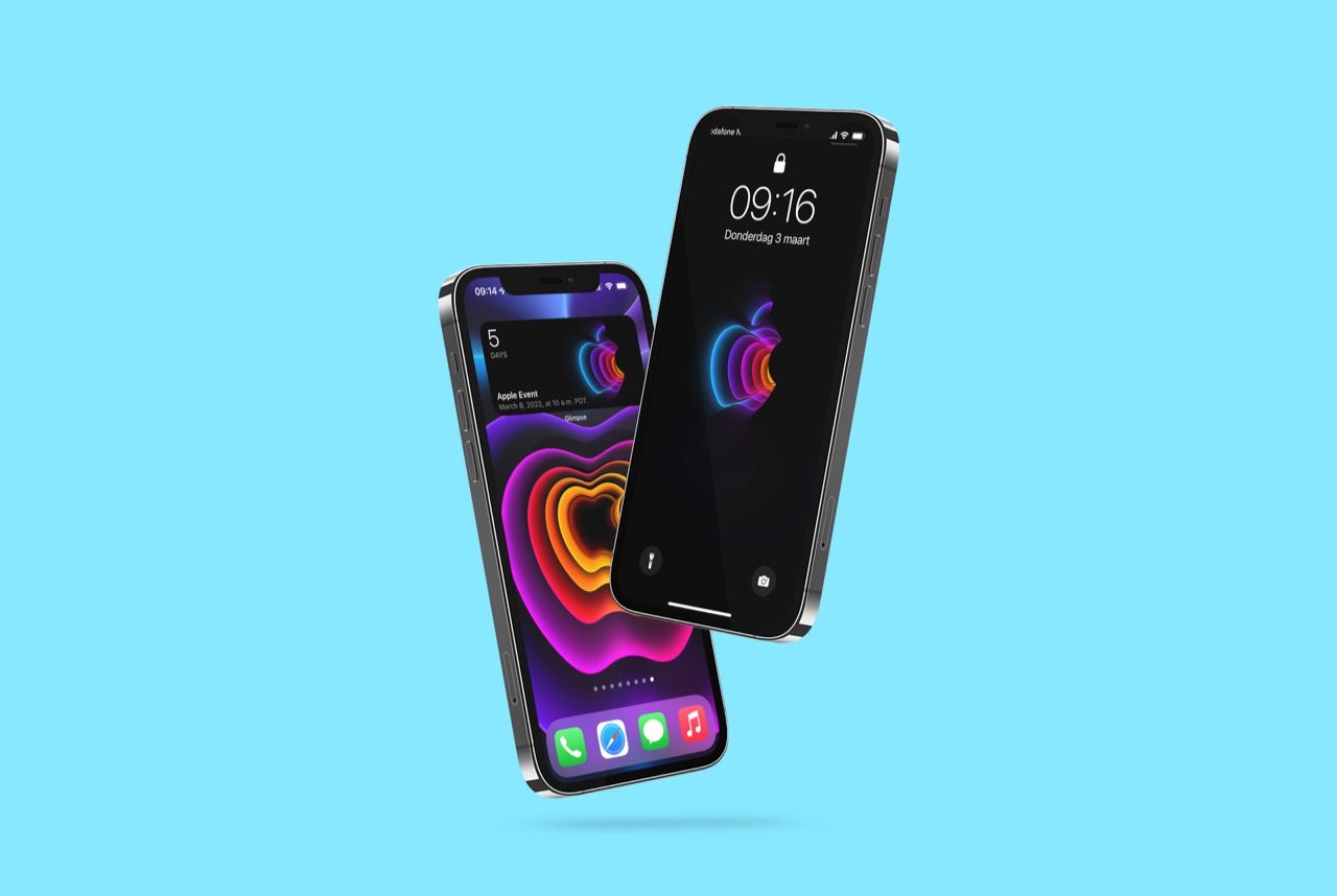 Widget en wallpaper voor maart 2022 event.