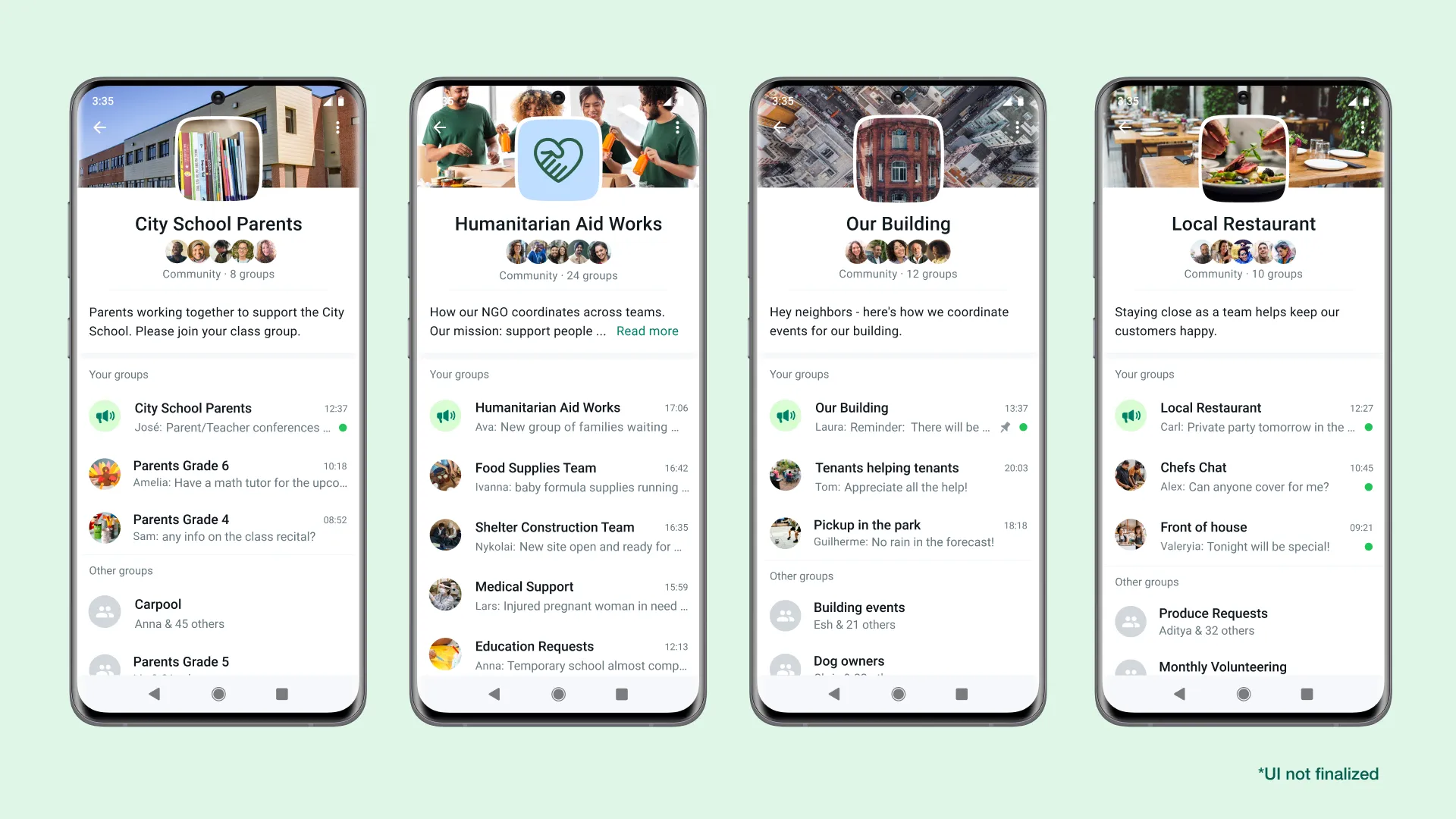 WhatsApp start met nieuwe Community-functie (en nog drie andere nieuwe groepsfuncties)