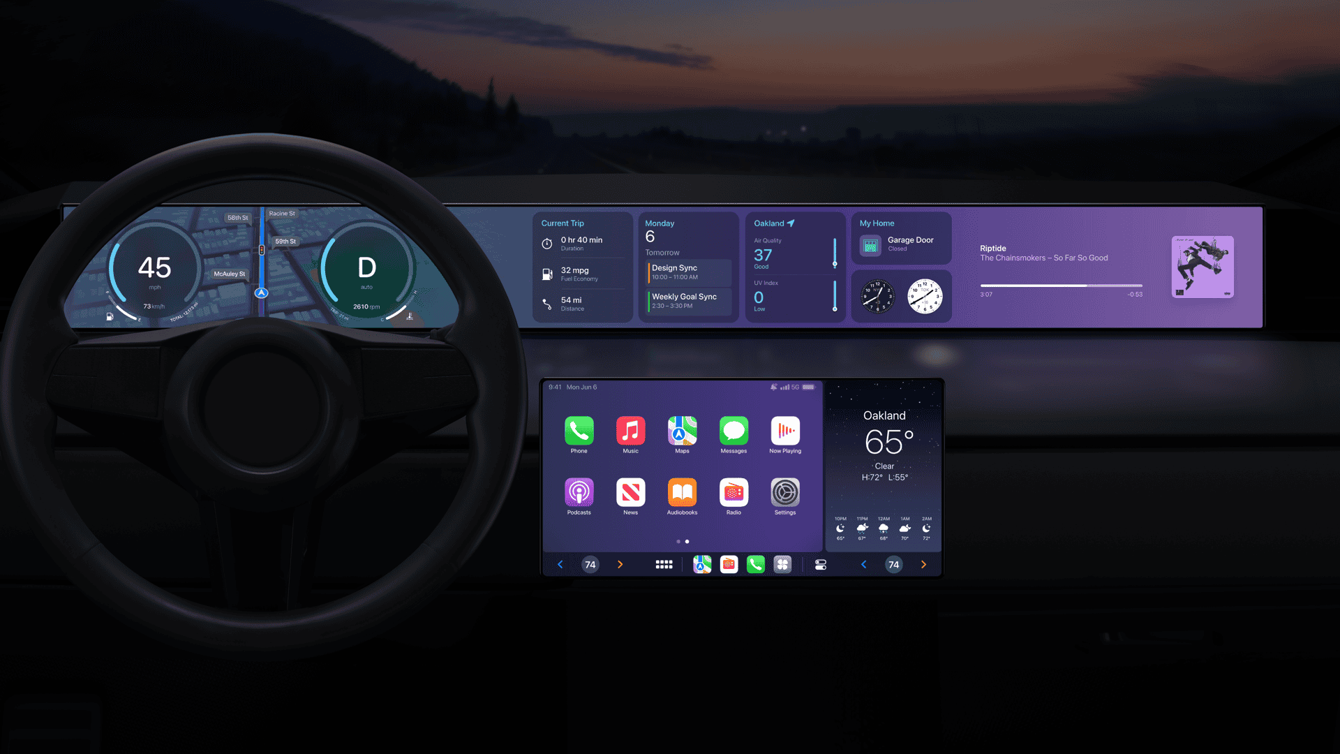 CarPlay preview: CarPlay van de toekomst.