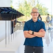 Tim Cook op WWDC 2022 met MacBook Air