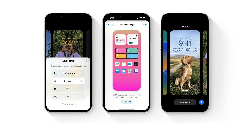 iOS 16 met vernieuwde Focus-functie.