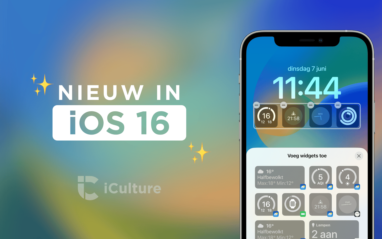 iOS 16 nieuwe functies.