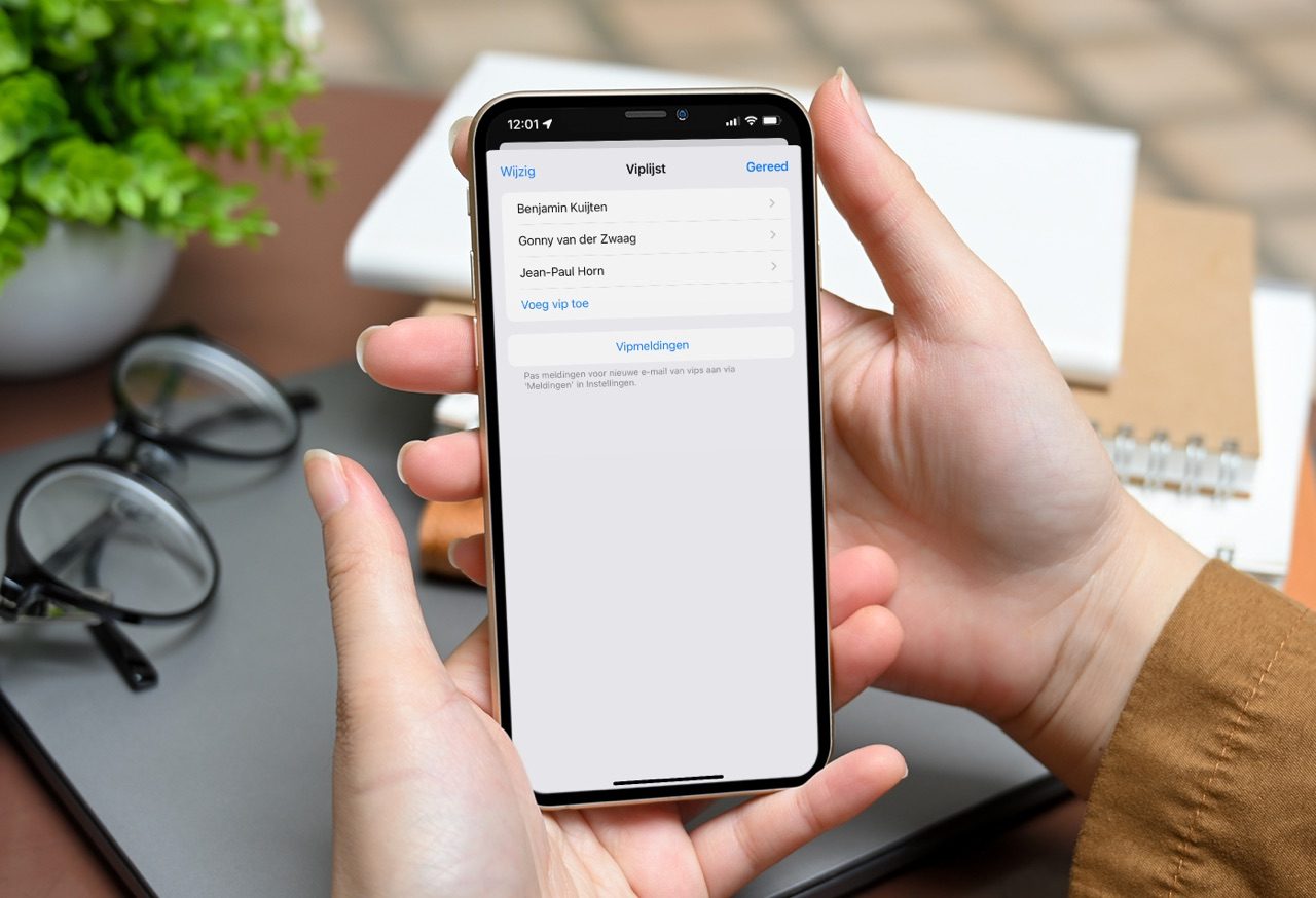 Viplijst in de Mail-app voor iPhone