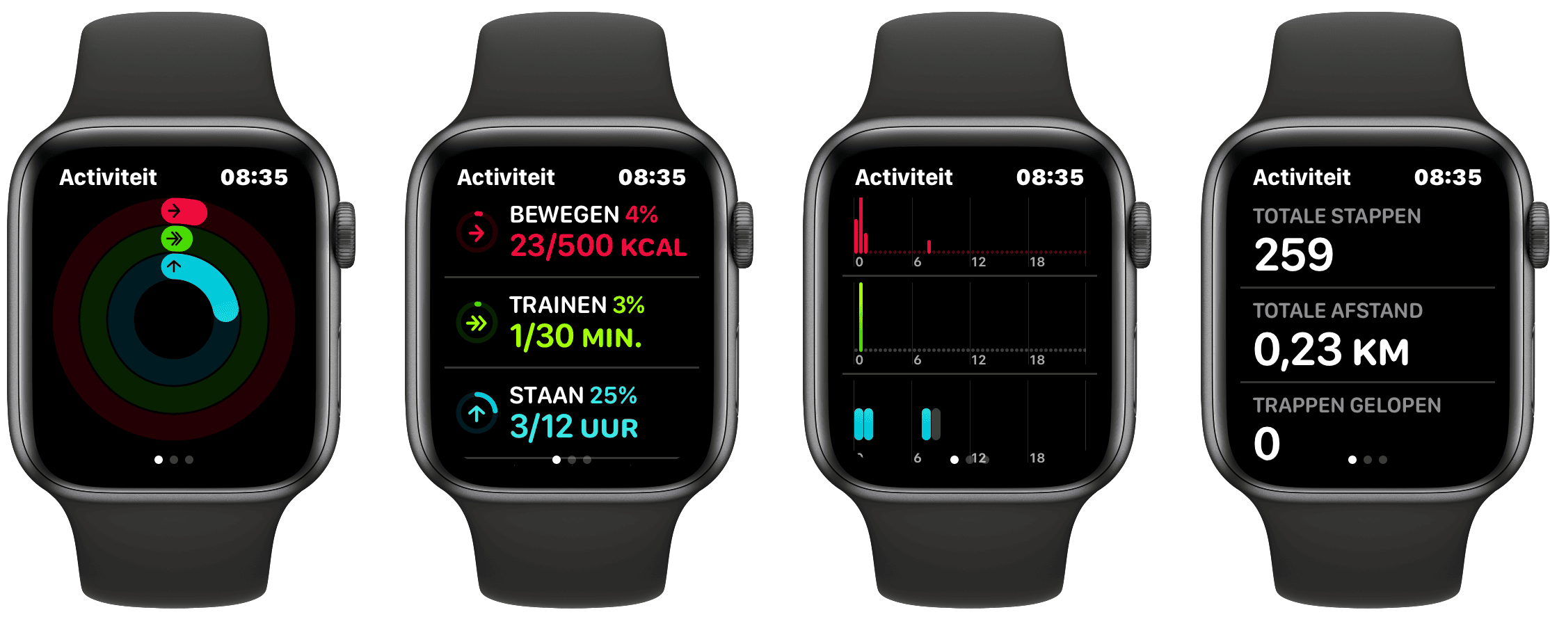 Activiteit-app op de Apple Watch
