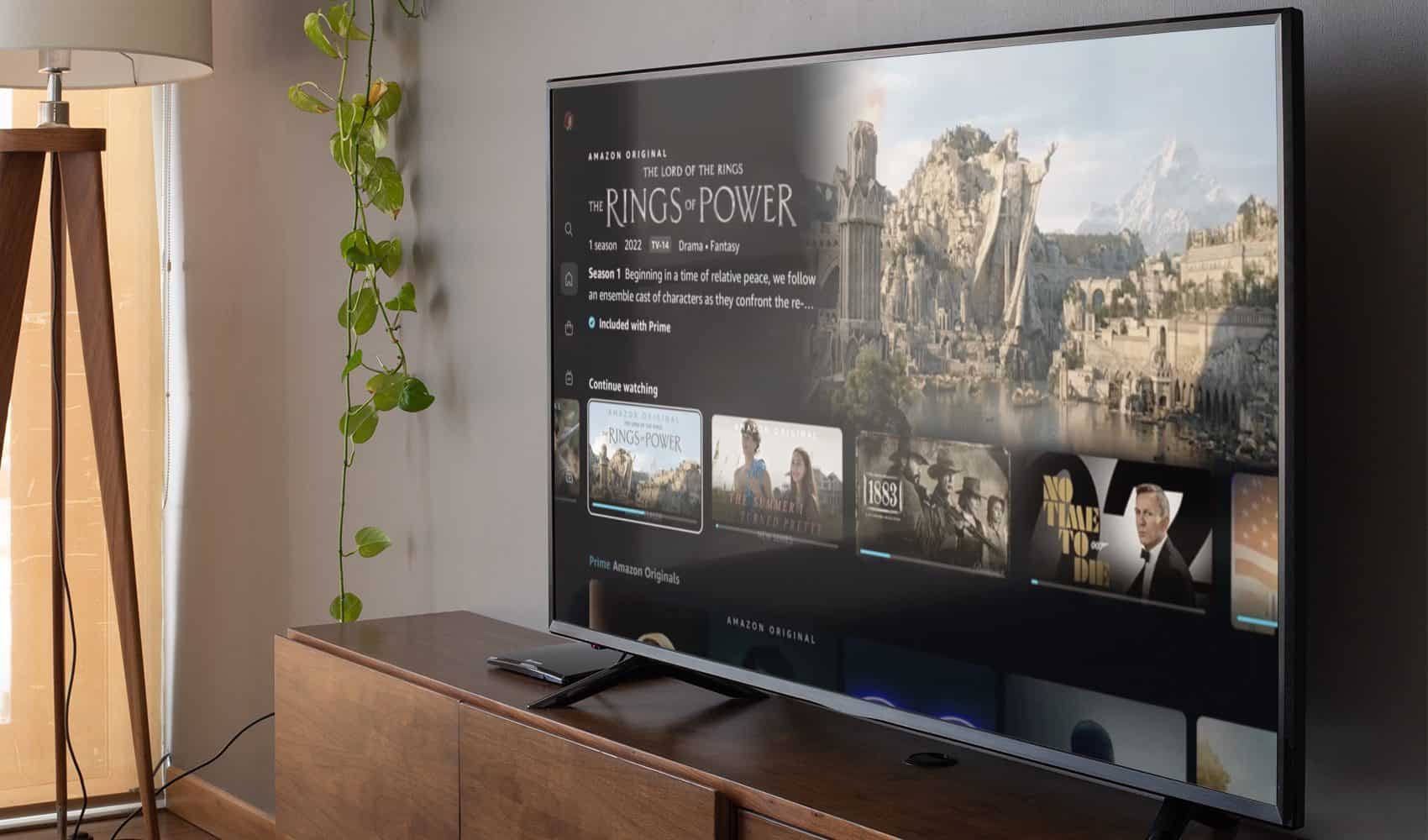 Amazon Prime Video app op een televisie in 2022