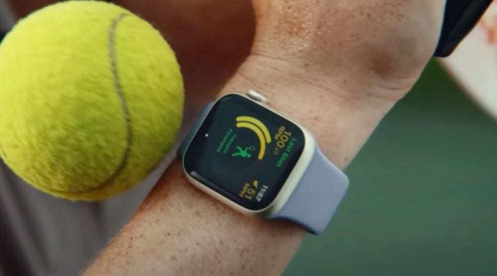 Sportversie Apple Watch met tennisbal