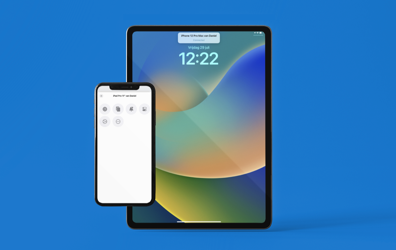 iPhone en iPad bedienen in de buurt van elkaar