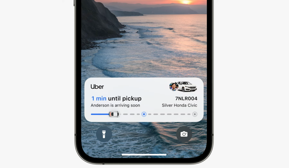 Live Activiteiten op de iPhone met Uber in iOS 16