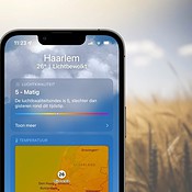 Luchtkwaliteit in de Weer-app op de iPhone in Nederland