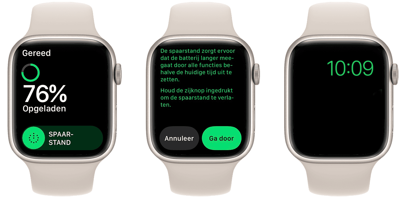 Spaarstand Apple Watch