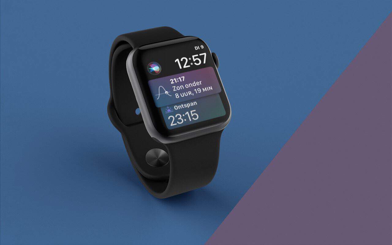 Apple Watch met Siri-wijzerplaat