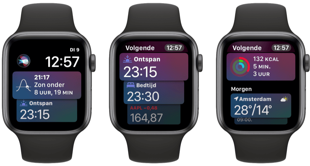 Siri-wijzerplaat op Apple Watch gebruiken