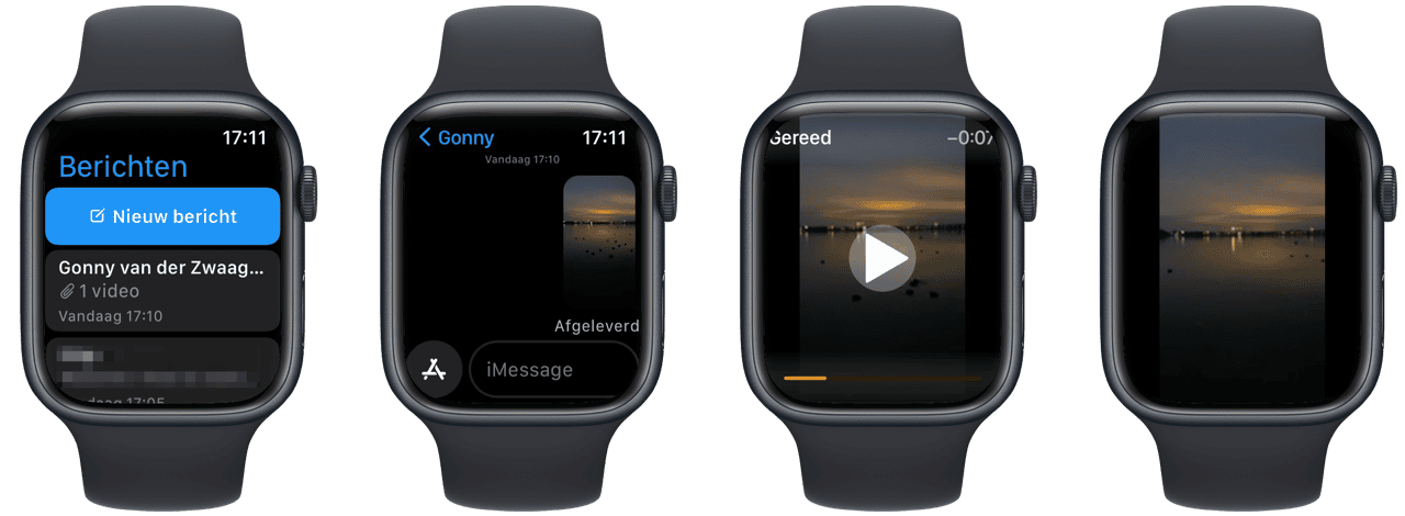 Video afspelen Apple Watch