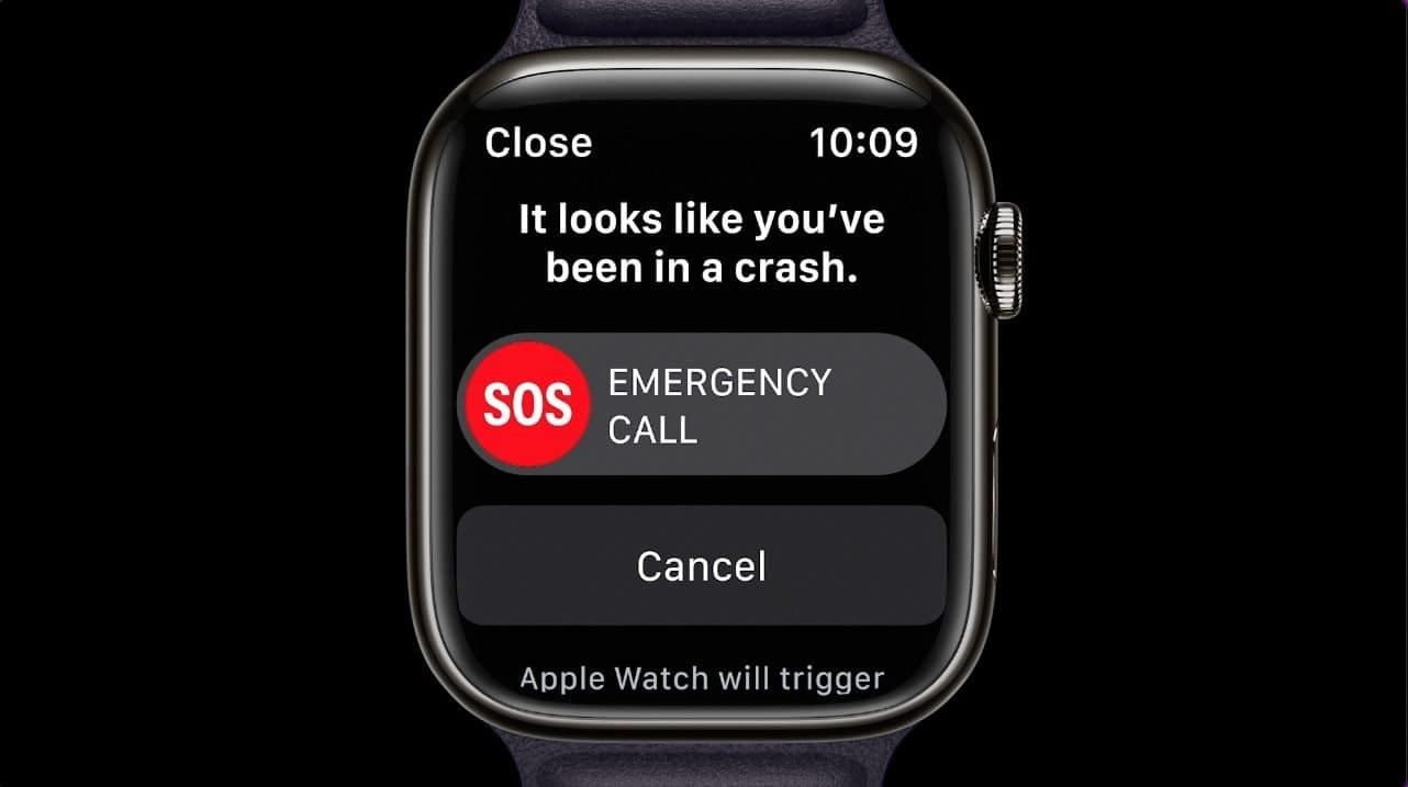Apple Watch Series 8 crashdetectie