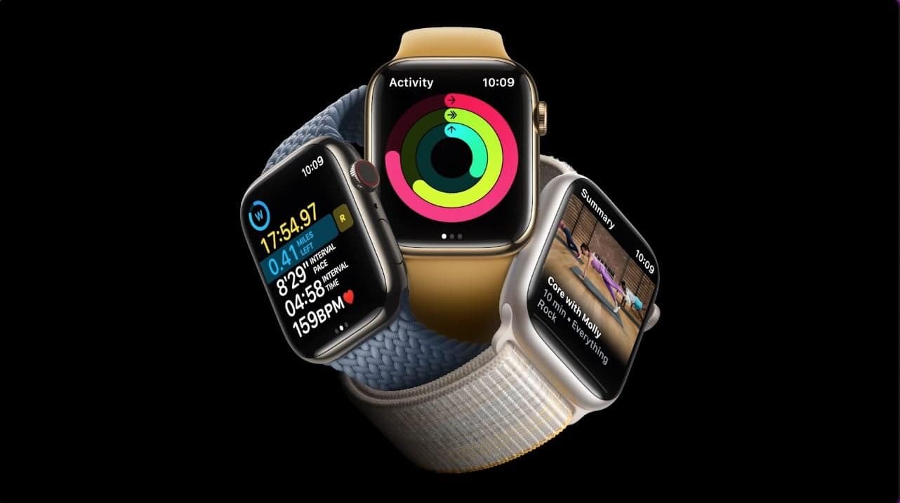 Apple Watch Series 8 in drie kleuren