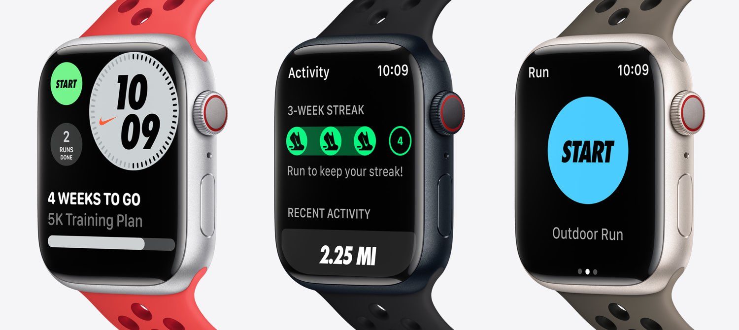 Apple Watch met Nike Run Club app