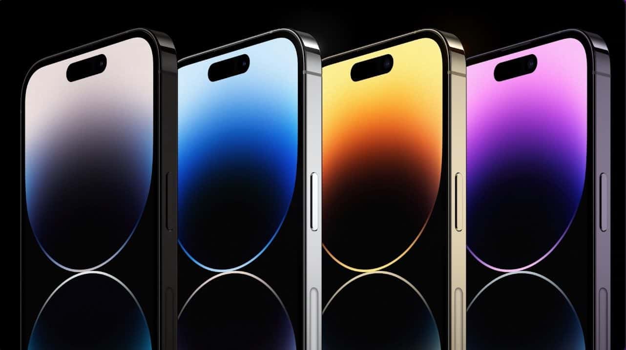iPhone 14 Pro voorkant kleuren