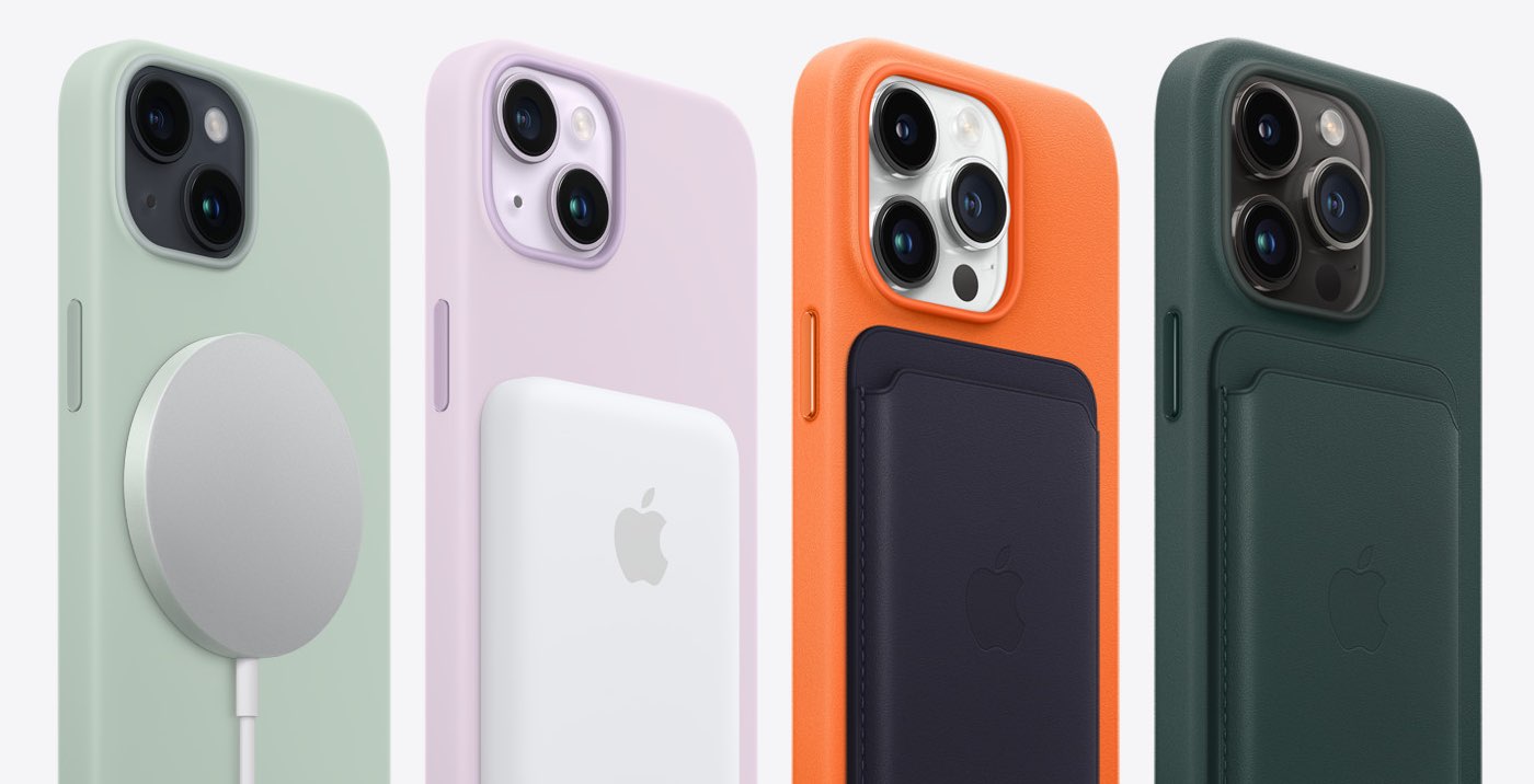 laden Poort kussen Apple's najaarskleuren 2022 voor iPhone 14-hoesjes