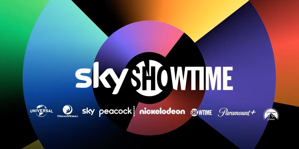 SkyShowtime logo met studio's