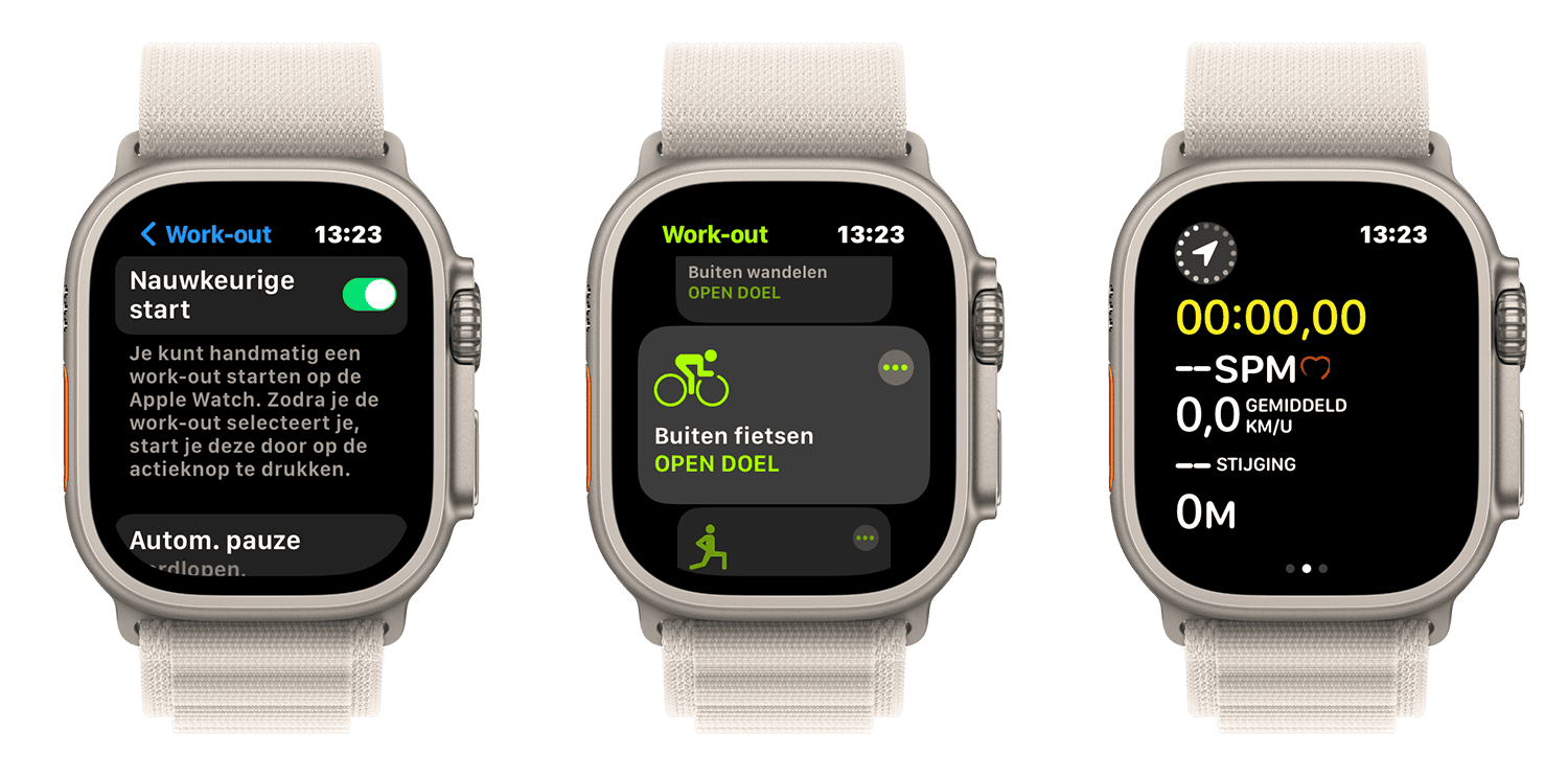 Workout nauwkeurige start Apple Watch