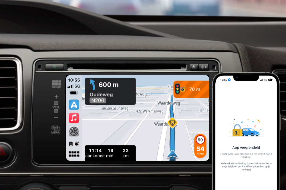 CarPlay met TomTom AmiGO