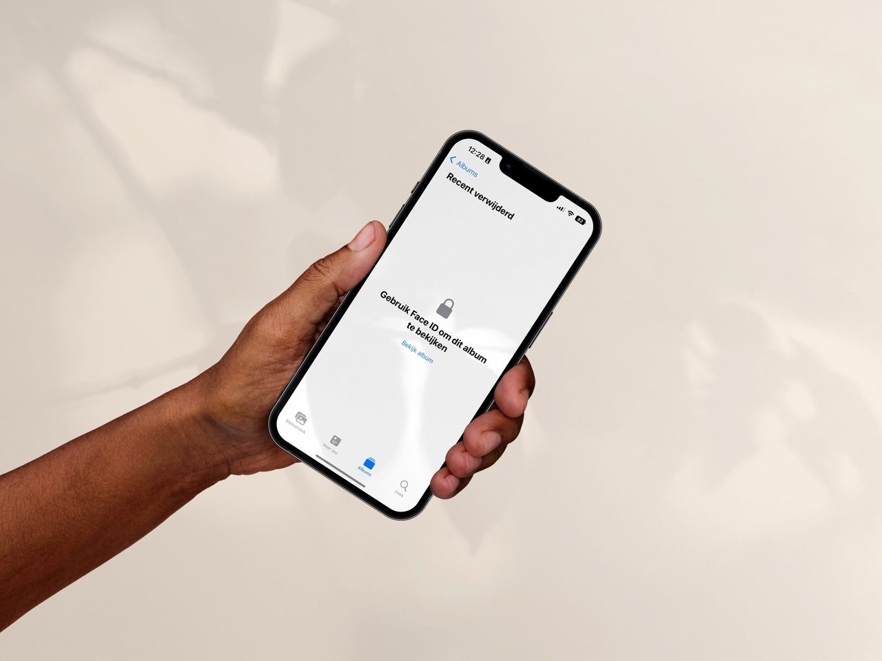 Fotoalbum vergrendeld op iPhone
